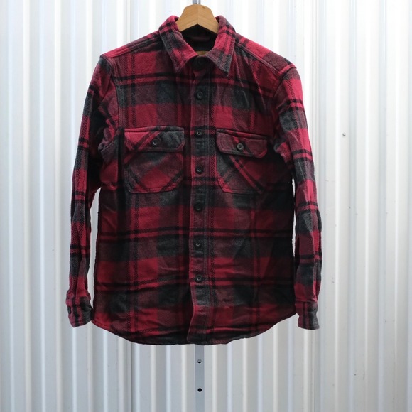 Outdoor Life Other - Outdoor Life Mens Size Small Red Gray Plaid Flannel Button Down Shirt
